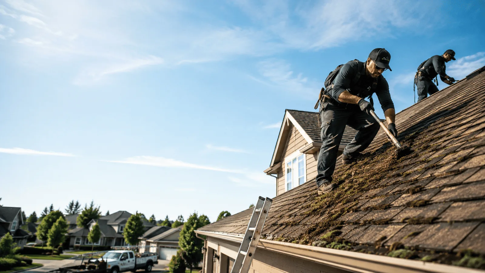 Roof Moss Removal in Mikana, WI near me